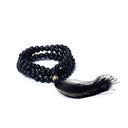 Mala Hindoeïstisch Boeddhistisch Zwarte Onyx Matte Finish 0.6 cm