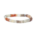 Armband Elastisch Veelkleurig Maansteen Facetgeslepen AA Kwaliteit 0.6 cm