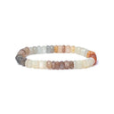 Armband Elastisch Veelkleurig Maansteen Facetgeslepen Aa Kwaliteit 0.8 cm