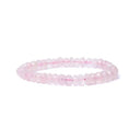 Armband Rozenkwarts Facetgeslepen AA Kwaliteit Elastisch 0,8 cm
