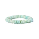 Armband Elastisch Amazoniet Facetgeslepen AA Kwaliteit 0.8 cm