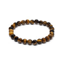 Elastische Armband Met Tijgeroog Voor Brede Pols 0,8 cm