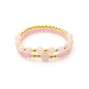 Armband Rozenkwarts En Hematiet Set Van 2 3~8 mm