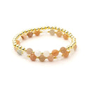 Armband Pastel Gemengde Edelstenen Met Hematiet Elastisch Set Van 2 3~8 Mm