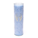 Kaars Stearine Engelenvleugels Lichtblauw Ongeparfumeerd 21x6.5 cm