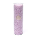 Kaars Stearine Bodhiblad Lila Ongeparfumeerd 21x6.5 cm