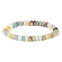 Armband Elastisch Amazoniet Ovale Kralen