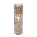 Kaars Levensboom Ongeparfumeerd Stearine Bruin 21x6,5 cm