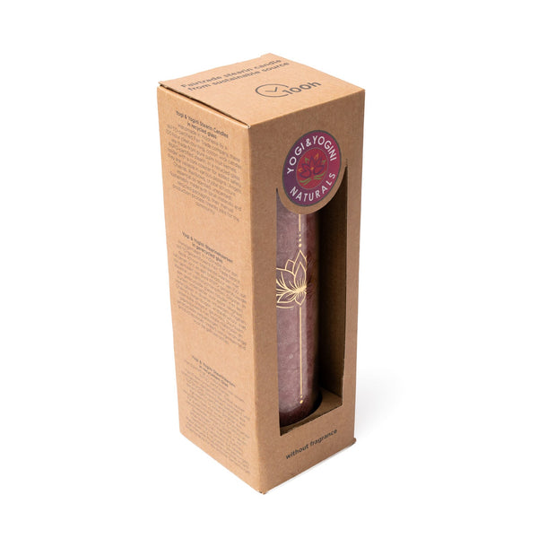 Kaars Stearine Lotus Oudroze Ongeparfumeerd 21x6 5 cm