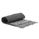 Hamamdoek Ottoman Katoen Zwart 190x90cm