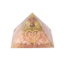 Orgoniet Piramide Rozenkwarts Met Hart ±7,5cm