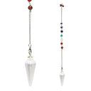 Pendel Seleniet Druppelvormig Chakra Ketting 4 Cm 22 G