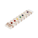 Seleniet Oplaadplaat Met Chakra Edelsteen Kralen ±17x3cm