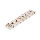 Seleniet Edelsteen Oplaadplaat Met Chakra Chips ±17x3cm