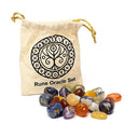 Runen Orakelset 7 Chakra's In Katoenen Tasje 218 g