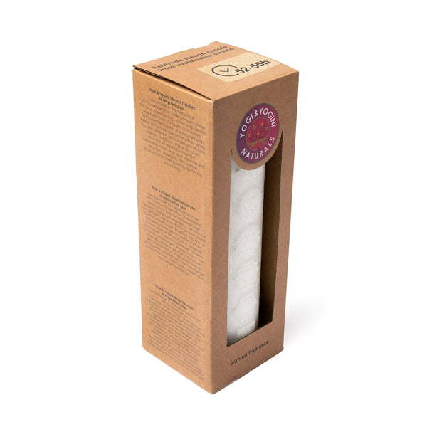 Kaars Stearine Chakra Reliëf Gebroken Wit Ongeparfumeerd 20x6 5 cm