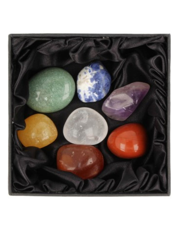 Chakra trommelsteenset in doosje