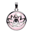 Hanger Meditatie Lotus Met Rozenkwarts 3 cm