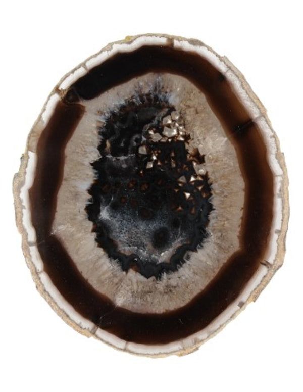Agaatschijf natuur klein 6-10 cm