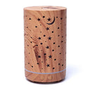 Aroma Diffuser Starlight Houtmotief Met LED Verlichting 200ml