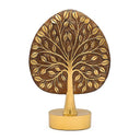 Levensboomornament Goudkleurig Polyresin 17.5x7.5x25.8 cm