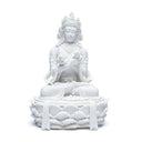 Boeddhabeeld Met Dorje En Bel Wit 17 cm