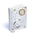 Notitieboek Fluweel Zon En Maan Wit 20x15 cm