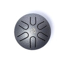Hluru Mini Tongue Drum 6 Noten A-mineur Staalgrijs ±7.5cm