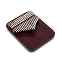 Kalimba Hluru 21 Toetsen Purperhart C-majeur 18x14x2cm