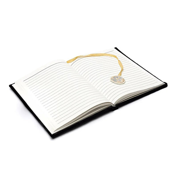 Notitieboek Fluweel Met Maanfasen Zwart 20x15 cm Notitieboek Fluweel Met Maanfasen Zwart 20x15 cm