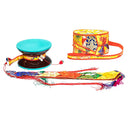 Rituele Chod Drum Met Gele Brokaathoes