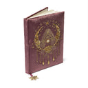 Notitieboek fluweel roze met godin -- 20x15 cm