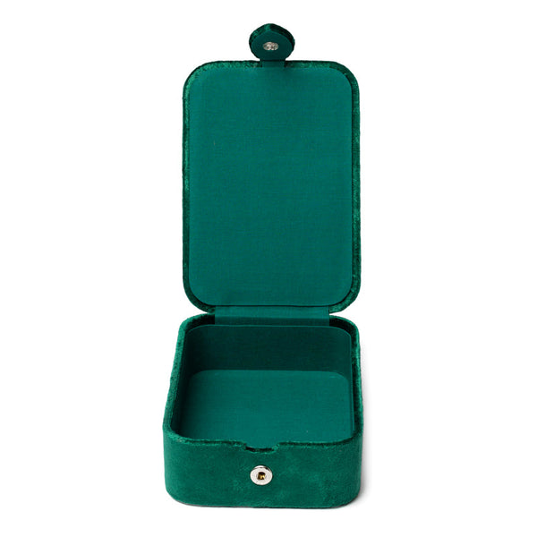 Tarotdoos Fluweel Groen Met Tarot Oog 11x15,5x5 cm