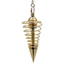 Pendel Spiraal Messing Goudkleurig 6 cm