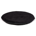 Klankschaalkussen Plat Rond Zwart 15 x 1 cm