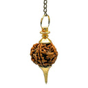 Pendel Rudraksha Metaal Goudkleurig 4.5 cm