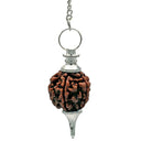 Pendel Rudraksha Metaal Zilverkleurig 4.5 cm