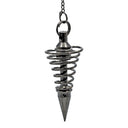 Pendel Spiraal Titanium Zwart 4 cm