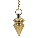 Pendel Messing Tolvorm Goudkleurig 3 cm 14 gram