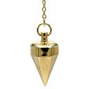 Pendel Messing Goudkleurig Met Zwart Velours Tasje 6 x 6 cm