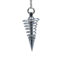 Pendel Spiraal Messing Zilverkleurig 4 cm