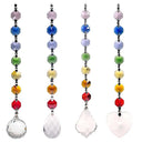 Feng-Shui Chakra Kristallen Set Regenboog 4 Stuks