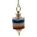 Pendel Met Ringen Chakrakleuren Jaspis Carneool Citrien Aventurijn Sodaliet Chalcedoon Amethist Groot