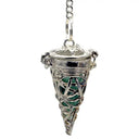 Pendel Pentagram Edelsteen met 7 Chakra Stenen