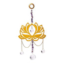 Suncatcher Met Lotus Feng Shui Amethist En Kristallen ±33cm