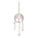 Suncatcher Levensboom Met Rozenkwarts ±30cm