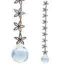 Feng Shui Kristal Raamdecoratie Met Zink-Legering Stervormige Schakels