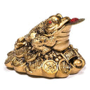 Feng Shui Kikker Minibeeldje Polyresine 5 cm