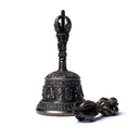 Dorje En Bel Rituele Voorwerpen Van Messing Met Antiek Finish