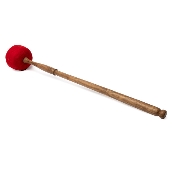 Klankschaalklepper XXL Hout Vilt Kop Ø10 cm Steel 70 cm